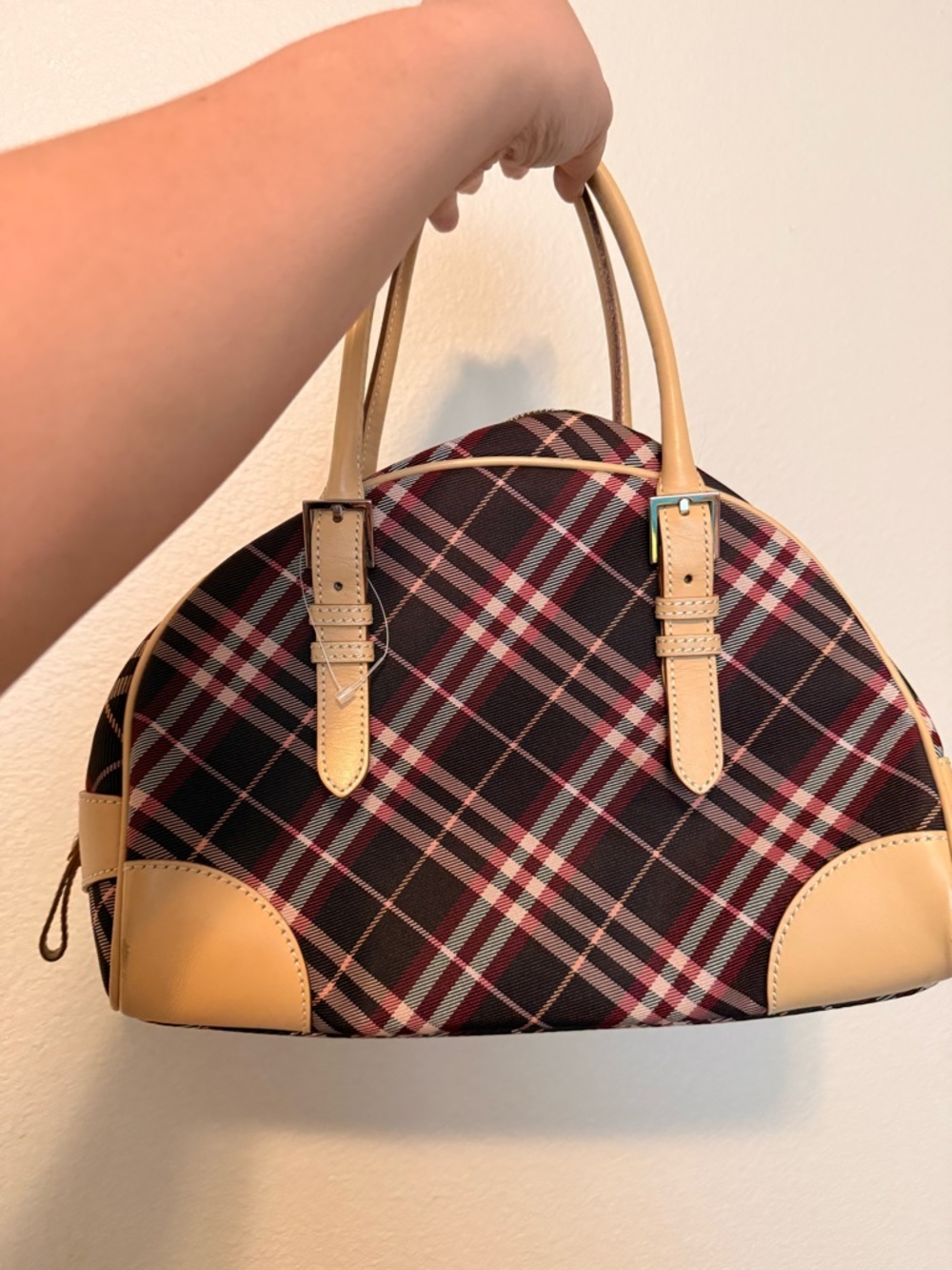 Burberry London Blue Label Canvas and Leather Handbag - Picture 8 of 17